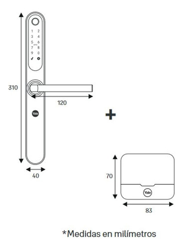 Kit Cerradura Eléctrica Yale Ysd100 5085 Puerta Madera N