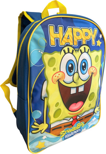 Mochila Ruz Sponge Bob 15 School (azul-amarillo) Para Niños