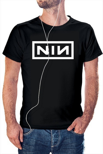 Polera Negra Hombre - Nine Inch Nails - Nin