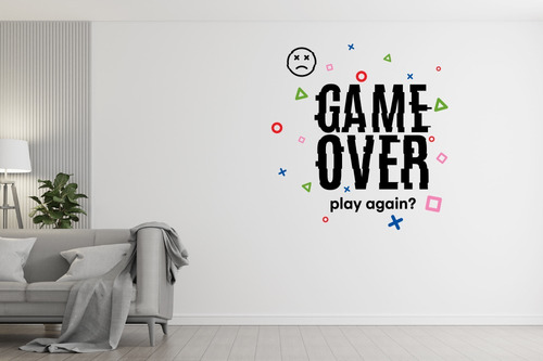 Vinil Decorativo | Gamer | Game Over