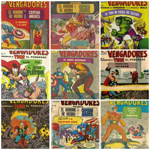 Colección : Los Vengadores - Muchas Revistas, Ed. La Prensa