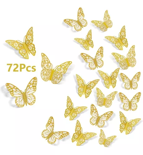 mariposas decorativas de pared 72 piezas 3d decoracion para casa