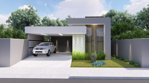 Imagem 1 de 8 de Planta De Casa 2 Quartos - Projeto Arquitetônico Completo
