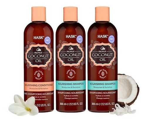 Hask Monoi Coconut Oil 2 Shampoo + Acondicionador 355ml