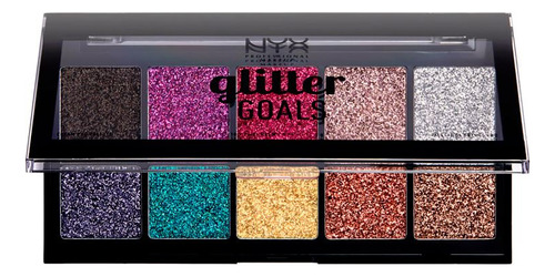 Paleta Palette Nyx Glitter Goals Cream Pro