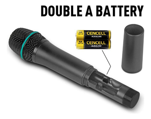 Sistema De Micrófono Inalámbrico Debra Audio Pro Uhf De 4...
