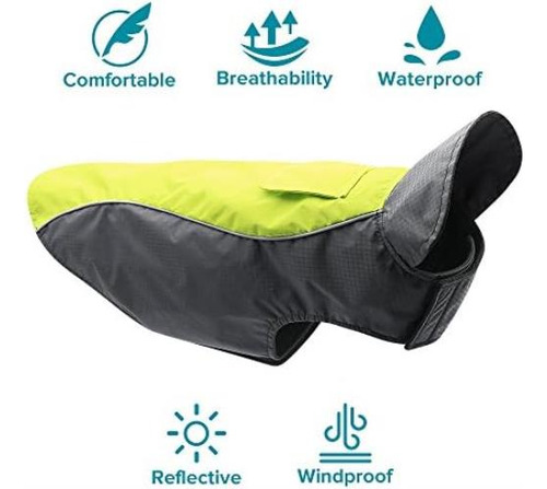 Chubasquero Impermeable Vizpet: Abrigo Cómodo Para Perros