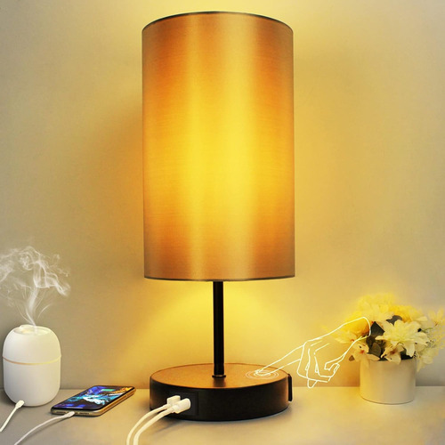 Lámpara De Mesa Hibay 3 Vías Regulable Con Control Táctil, L