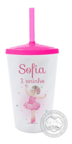 Imagem 1 de 1 de Copo Twister Personalizado Bailarina
