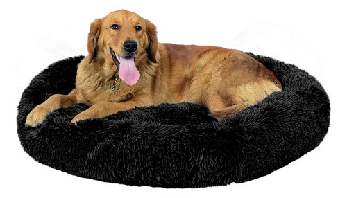 Cama Anti-estrés Perro/gato (xxl - Raza Gigante) ¡lavables! Color Negro