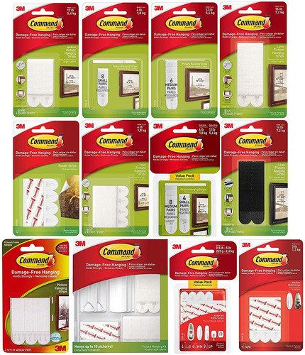3m Scotch-ph Cmd Comando Tiras Para Colgar: 5/8 Pulgadas. X
