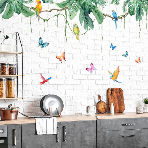 Fondo De Pared De Salón, Dormitorio Y Pájaros, For Pegar En