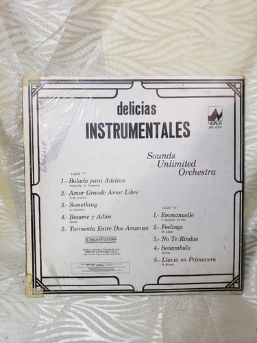 Delicias Instrumentales Sounds Unlimited Orchestra Disco Lp