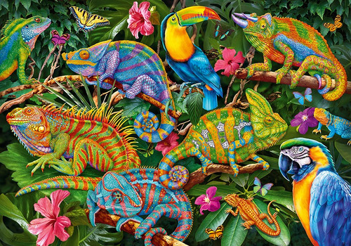 Amazing Chameleons Rompecabezas 2000 Piezas Ews