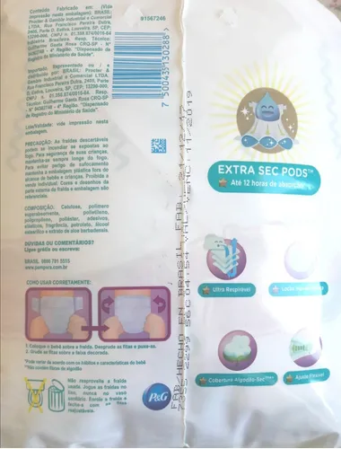 304 Fraldas Xg Pampers Premium Care- Nova Extra Sec Pods