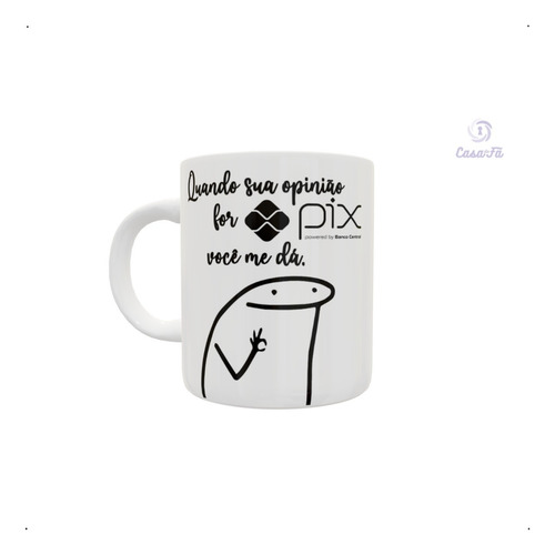 Caneca Meme Boneco Palito Figurinha Presente Imediato