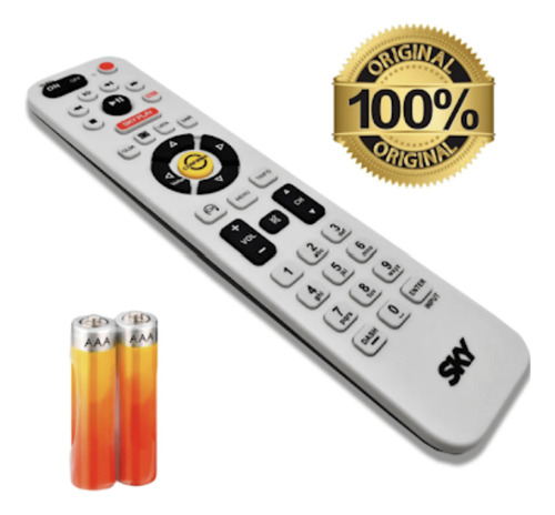 Controle Remoto Original Sky Url2u Hd Plus/ Zapper C/ Pilha