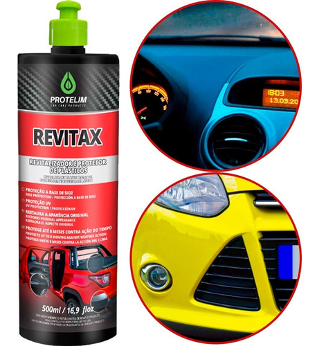 Revitax Protelim 500ml Revitalizador Plasticos Sio2