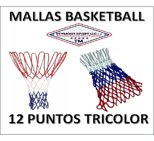 Malla Basketball Tricolor Marca Reymont Sport