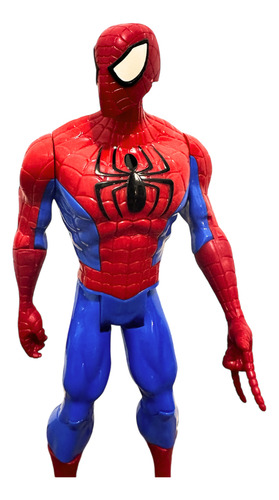 Boneco Homem Aranha Vermelho E Azul Luz E Som 30cm
