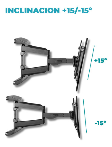 Soporte Tv Doble Brazo Móvil Doble Reforzado De 40 A 85