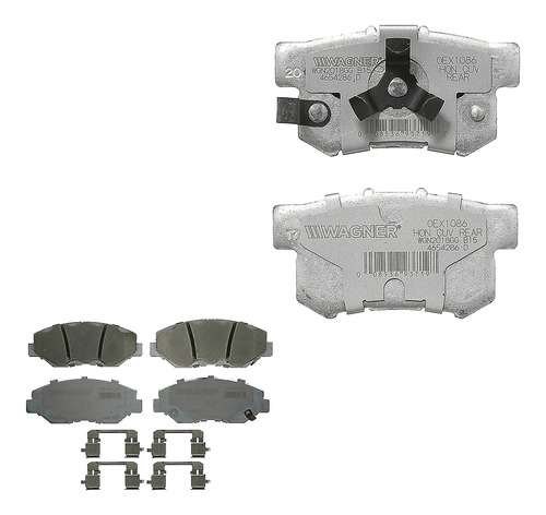 Jgo Balatas Oex Delanteras Y Traseras Honda Cr-v 05/06