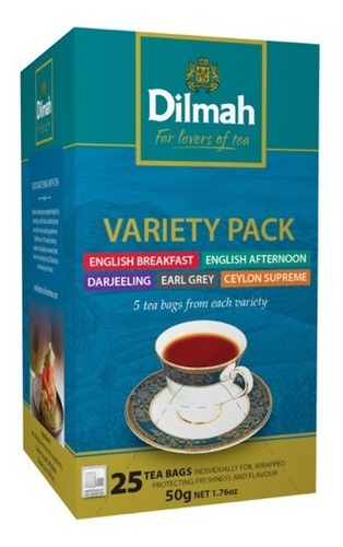 Té Pack Gourmet 5 Sabores Dilmah Importado Sri Lanka 25 U.