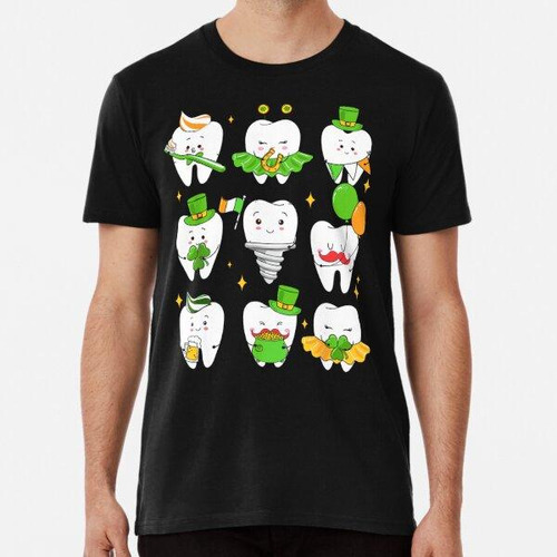 Remera Dientes San Patricio Dentista Asistente Dental Duende