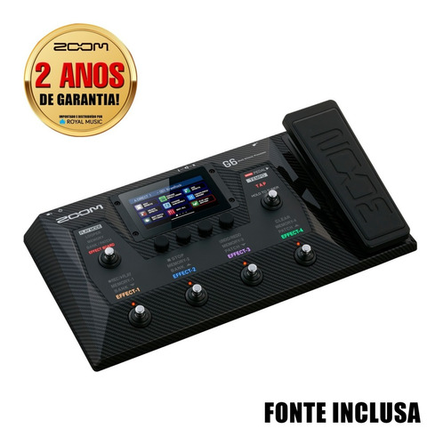 Zoom G6 - Pedaleira Para Guitarra