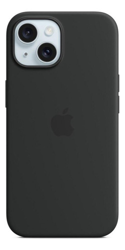 Capa Com Magsafe Para iPhone 15, Apple, Silicone Preto