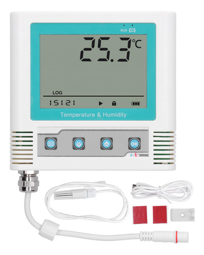 Registrador De Datos Con Grabador De Temperatura Con Pantall