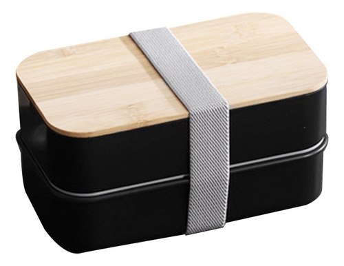 Bento Box Fiambrera Estilo Japonés De 2 Niveles, Compartimen