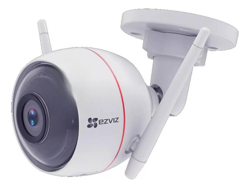 C3w Camara Ezviz Bala Blanca 2mpx Exterior Con Microsd 128gb