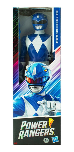 Imagen 3 de 9 de Power Rangers Pack Rojo Azul Negro Rosa Basico 28cm Hasbro