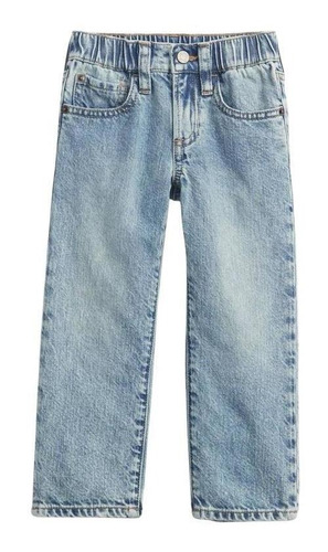 Jeans Niño Gap Straight Celeste