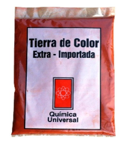 Tierra De Color Bolsa 1 Kg Química Universal Roja Amarilla