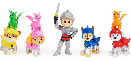 , Rescue Knights Ryder And Pups Figure Pack De Regalo 8...