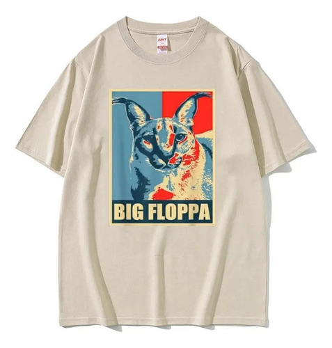 Camiseta De Manga Corta Con Estampado Gráfico Big Floppa