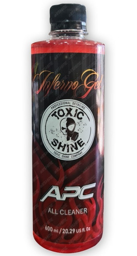 Imagen 1 de 8 de Toxic Shine Inferno Gel - Apc Limpiador Multiproposito
