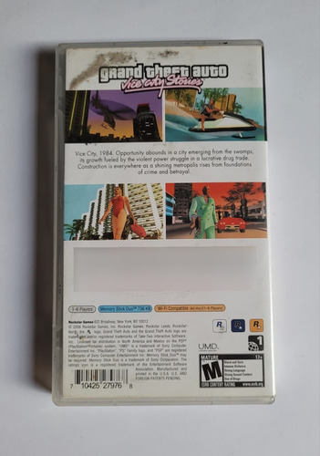 Gta Vice City Stories - Psp (leia Descrição) (Usado)
