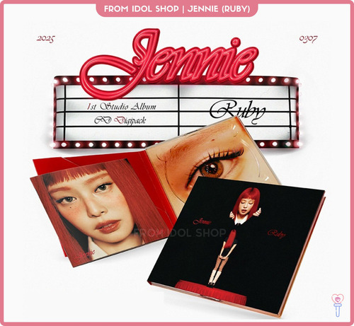 Jennie ( Blackpink ) Album Ruby - Digipack Original
