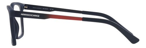 Lentes Oftálmicos Armani Exchange Ax3103 8181 Azul Mate Azul Mate