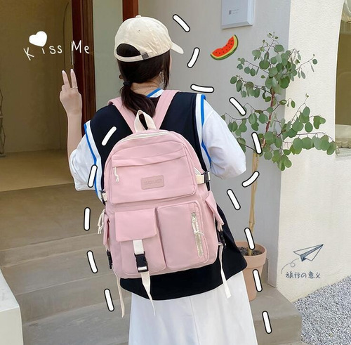 Mochila De Gran Capacidad Impermeable Para Adolescentes Y Ni