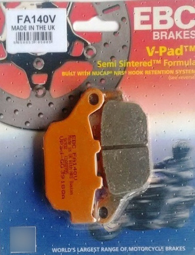 Pastillas Freno Trasero Suzuki Inazuma Gw 250 Ebc Fa140v