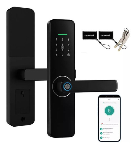 Fechadura Eletronica Digital Com Biometria Senha App Wi-fi