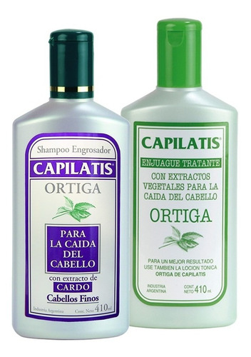  Anticaída Capilatis Ortiga Shampoo Enjuague Cabello Fino