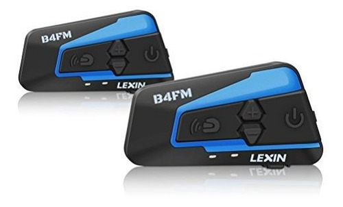 Lexin 2pcs Lx-b4fm Auriculares Bluetooth De Motocicleta Con 