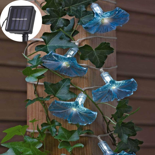 Luces De Cadena De Flores Led Solares 33 Pies 10 Led Im...