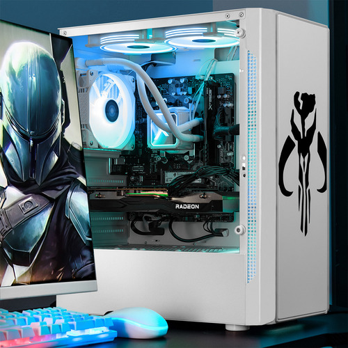 Xtreme Pc Gaming Amd Radeon Rx 7600 Ryzen 7 5700g 32gb Ssd 1tb Sistema Liquido Wifi Mandalorian Green