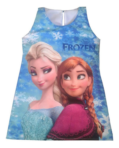 Vestido Para Niñas De Frozen Ana Y Elsa - Cs